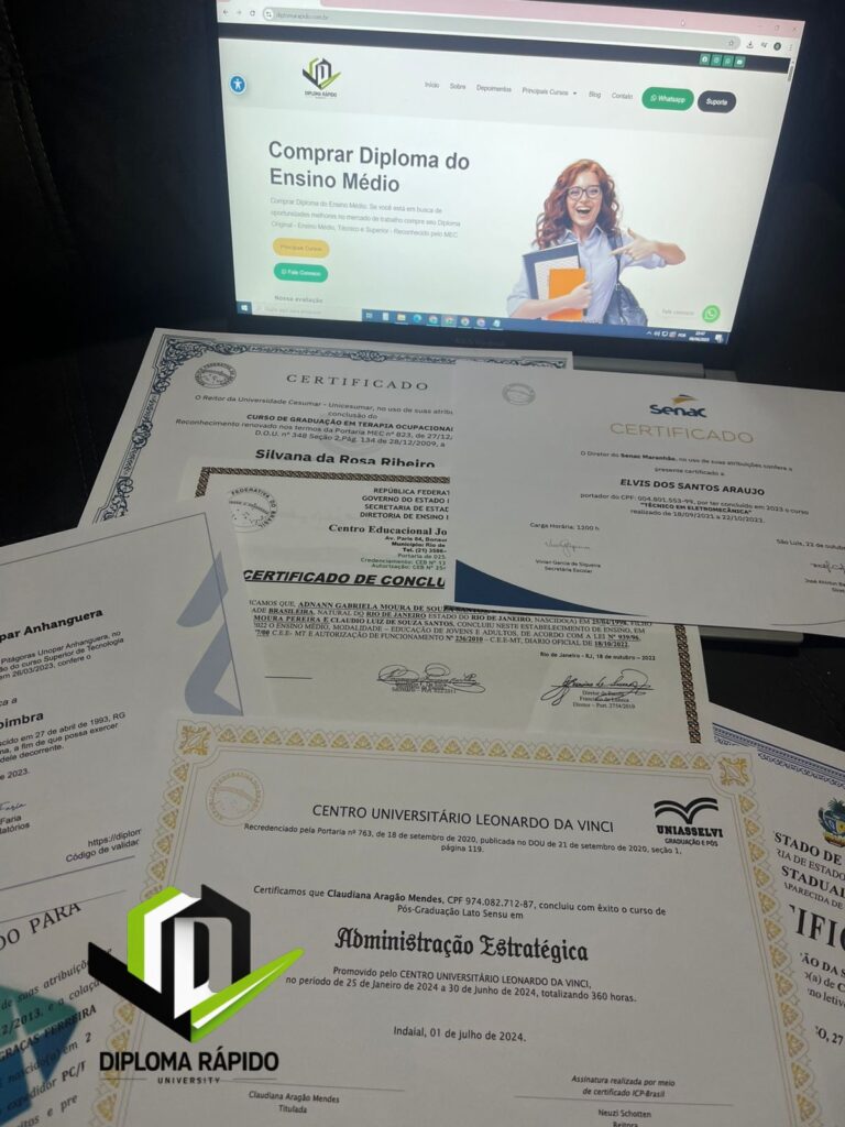 Diploma de pós graduação comprar